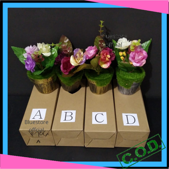 Bunga Hias Plastik Besar Sudut Rumah Murah Minimalis Pajangan Rumah Tanaman Palsu Aesthetic Pohon Hi