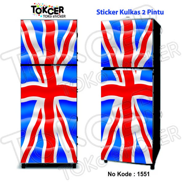 Stiker Kulkas 1 Pintu dan 2 Pintu UNION JACK