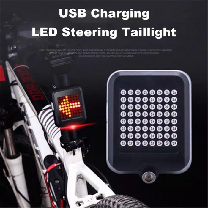 Lampu Belakang Sepeda 64 Led Otomatis Bicycle Smart Light Automatic GRATIS ONGKIR EKSTRA