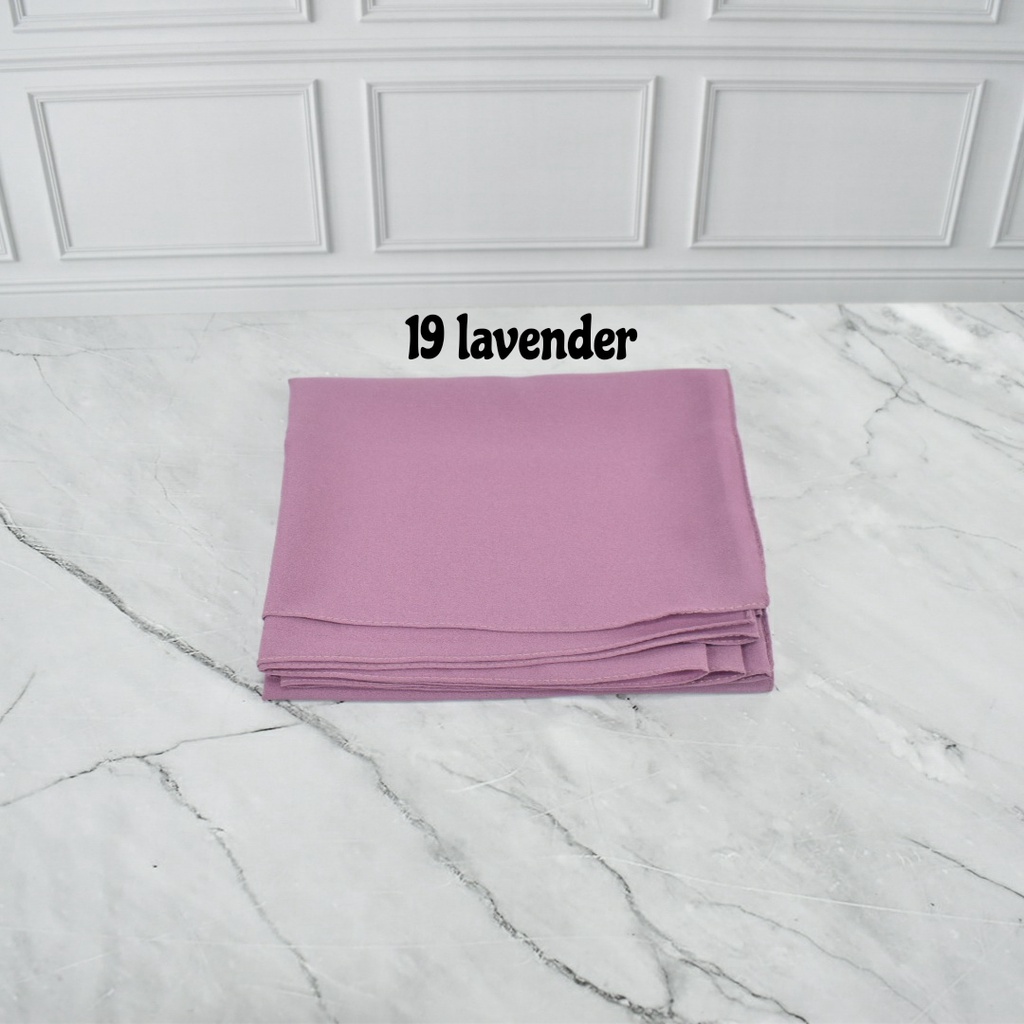 DIAMOND CREPE PASHMINA DIAMOND PREMIUM  JILBAB PASHMINA POLOS KERUDUNG PASHMINA DAIMOND WARNA 1-19 lavender