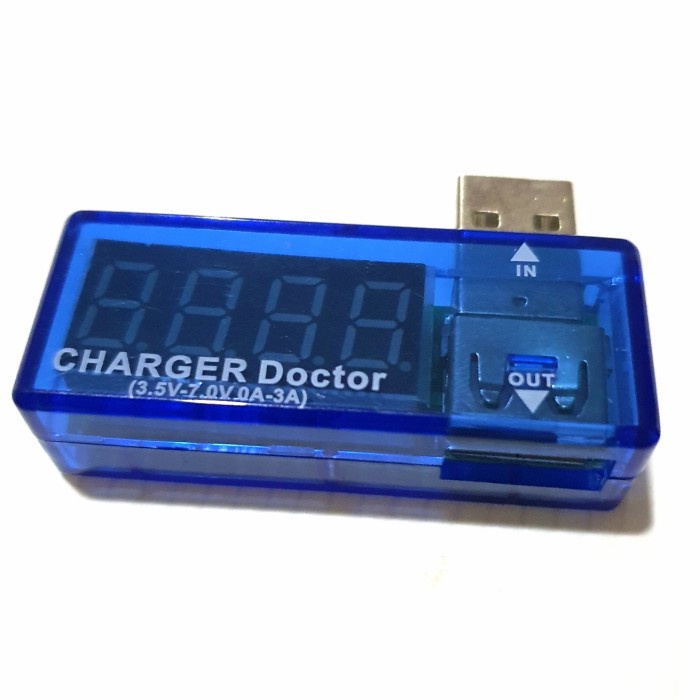 Doctor Charger alat cek volt ampere voltase tegangan usb cas hp