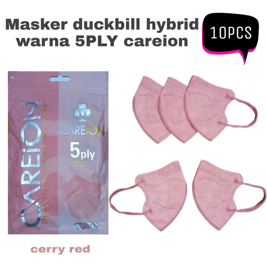 MASKER KN 95 PRO HYBRID 5PLY EMBOS PREMIUM QUALITY ISI 10 MODEL KOREA