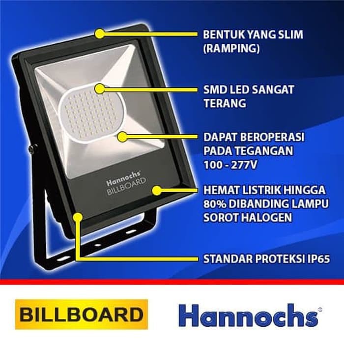 Lampu Sorot Flood Light Hannochs Billboard 30W