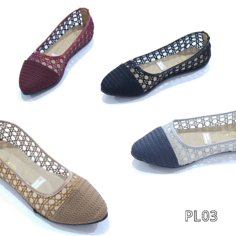 BORNEO SEPATU FLAT FLATSHOES BRUKAT PL03 BY XAVY