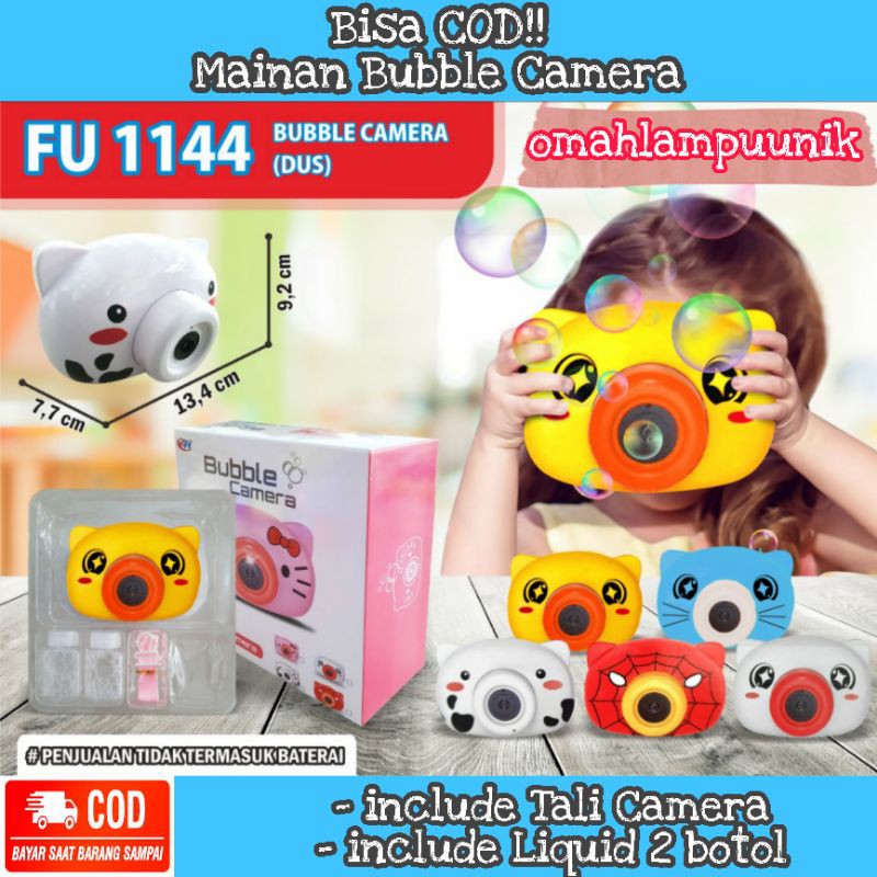 AJ Hot Produk!!! Mainan Bubble Camera Karakter/ Electric Camera Bubble Karakter/ Camera Gelembung