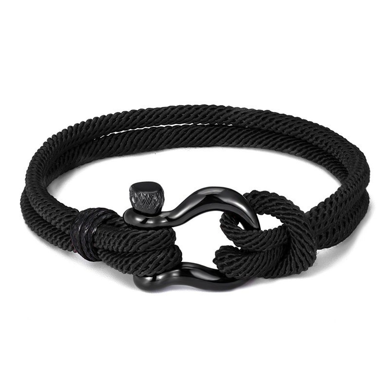 Gelang Pria Milan Rope Premium - Titanium Stainless Steel