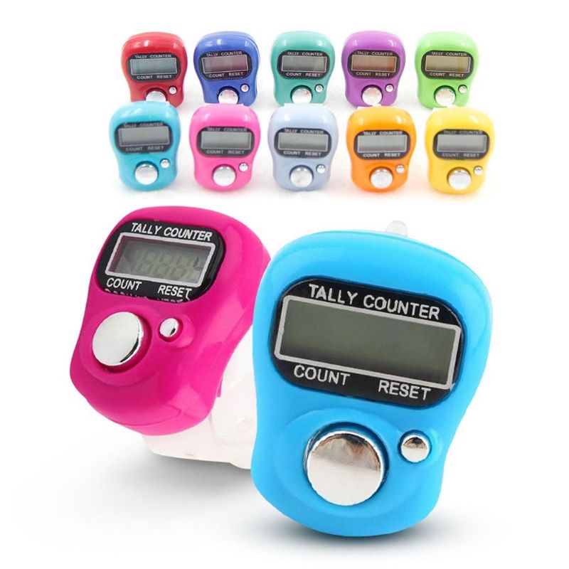 TASBIH Digital Led Alat Hitung Jari Counter Tally Tasbeh Ibadah Mini Import Elektronik Mini*