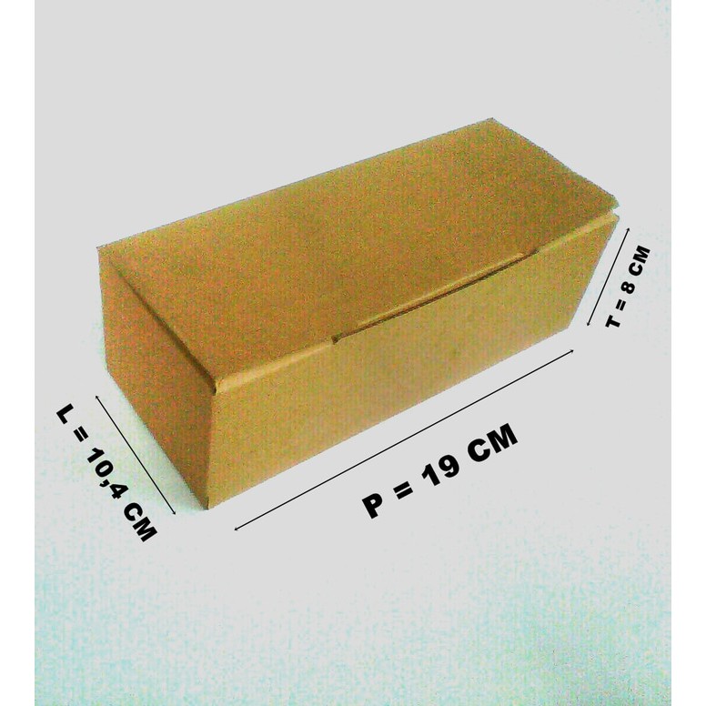 

Dus Kardus Packaging Box Packing Polos Coklat Uk. 19 cm x 10,4 cm x 8 cm