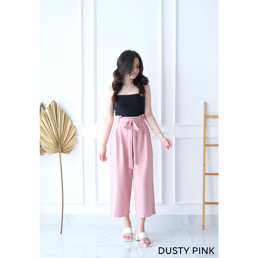 LOVE ESCAPE Celana Kulot Wanita Kualitas Terbaik / Kinsley Culotte Pants-5