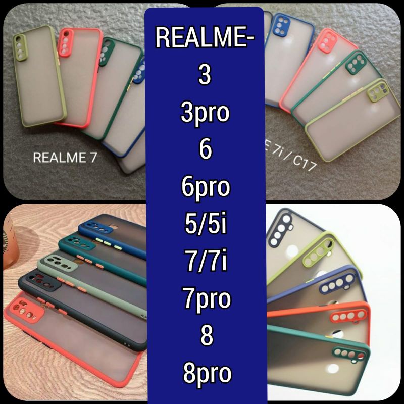 SLIKON/CASE SOFT REALME 3/3 PRO/REALME 6/6 PRO REALME 5/5i REALME /7PRO REALME 8/ 8 PRO MY CHOICE CASE