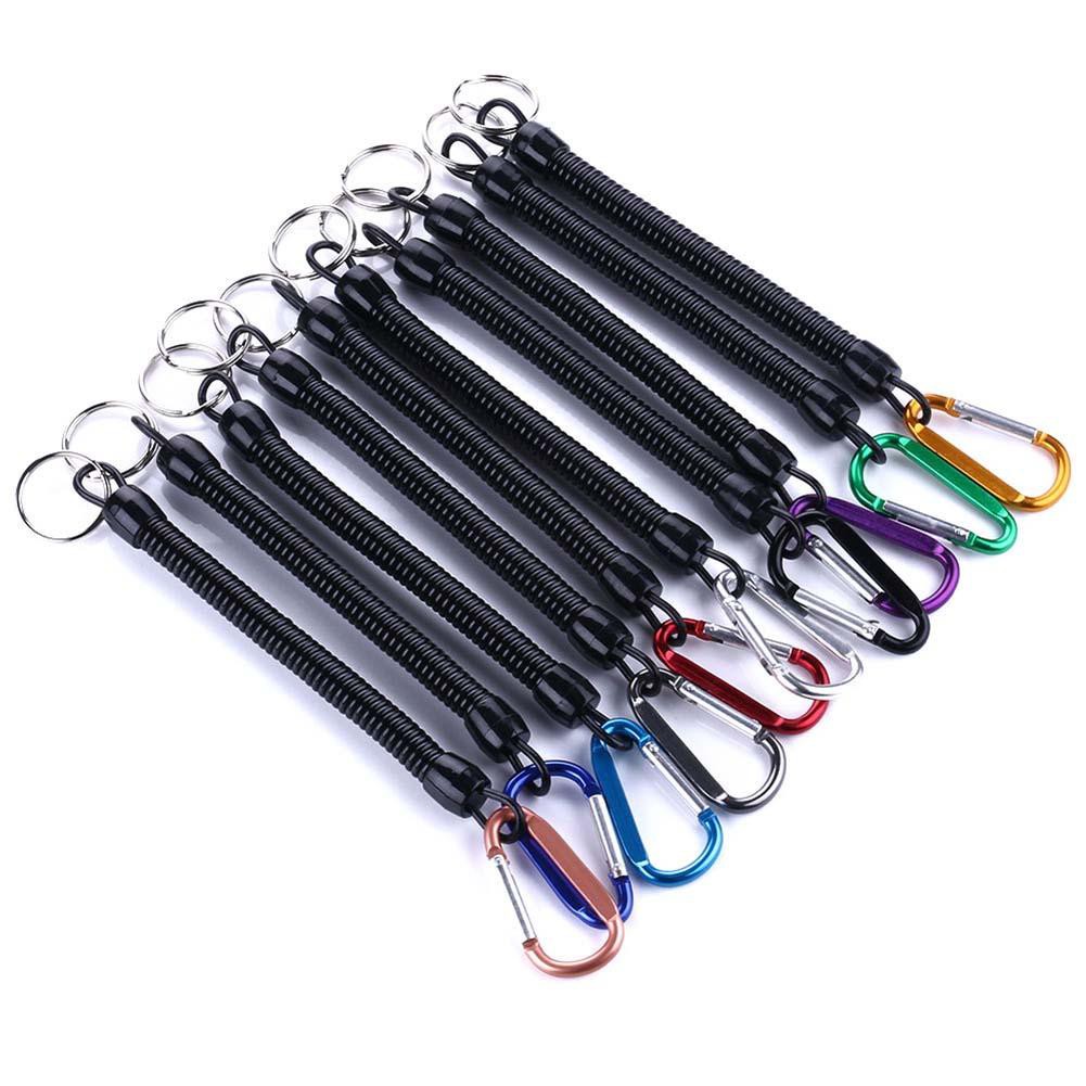MOJITO Coiled Fishing Lanyards Boating Prevent Rod Drop Lose Ropes Missed Line #8Y