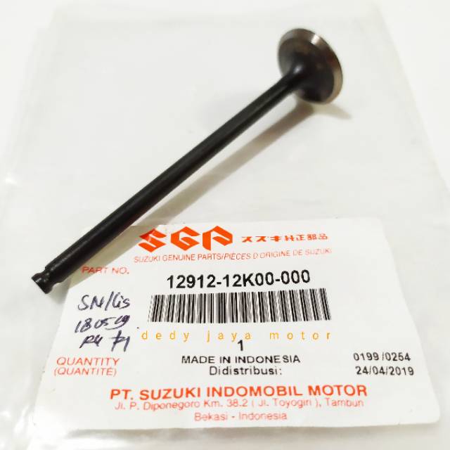 Payung klep satria fu injeksi, GSX 150 EX original SGP 100% 12912-12K00-000