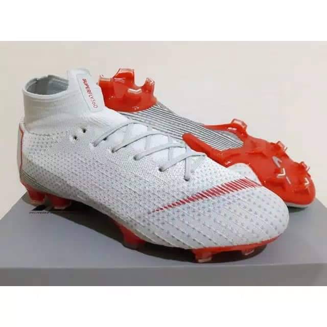 Sepatu Bola - Soccer Nike Mercurial Superfly VI Grey Red - FG