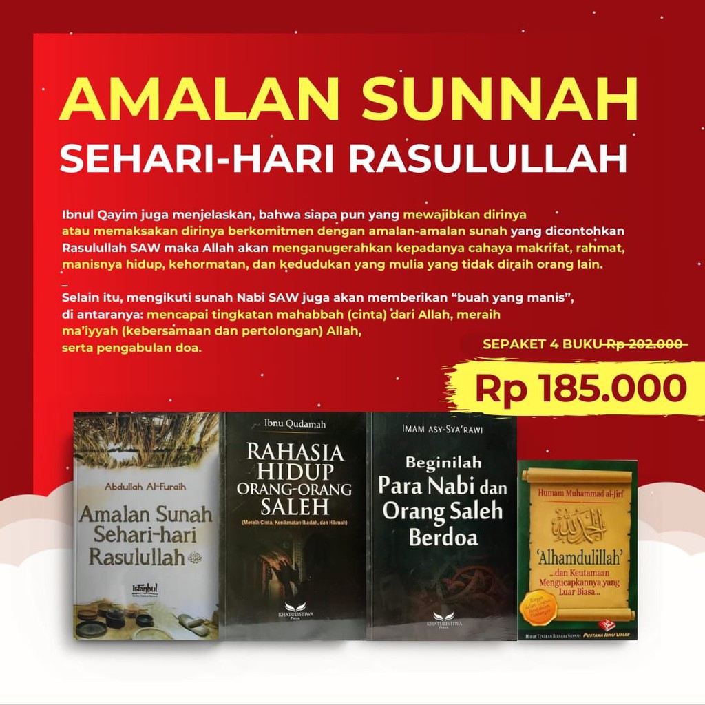Amalan Sunnah Sehari Hari Rasulullah Shopee Indonesia