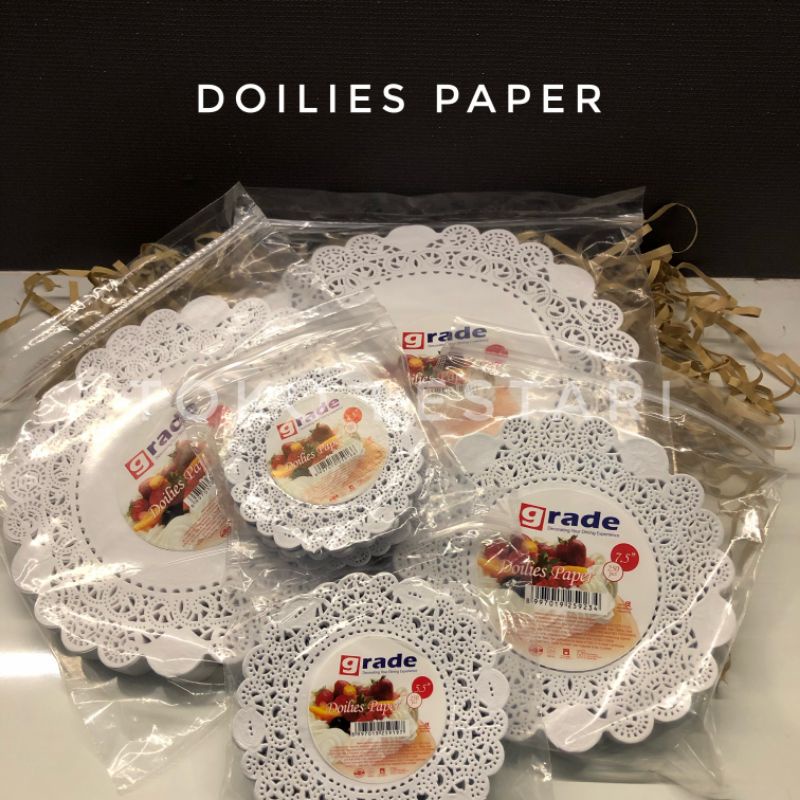 KERTAS DOILIES ALAS ROTI KUE DOILIES PAPER KERTAS RENDA KUE GRADE