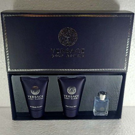 Mini Kit / Gift Set Miniatur Parfum OriginaL Versace Pour Homme EDT For Men Murah