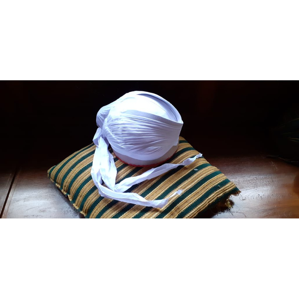 Blangkon putih polos dewasa