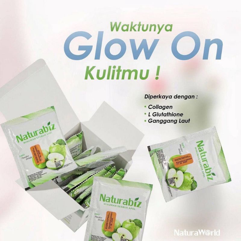 

NATURABIZ minuman kesehatan rasa apel sudah BPOM dan MUI 100%