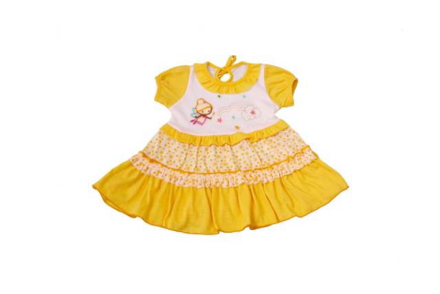 Dress Bayi Motif Peri/ Terusan Bayi/ Baju Bayi Perempuan/Baju Anak Perempuan/Dress Anak Perempuan