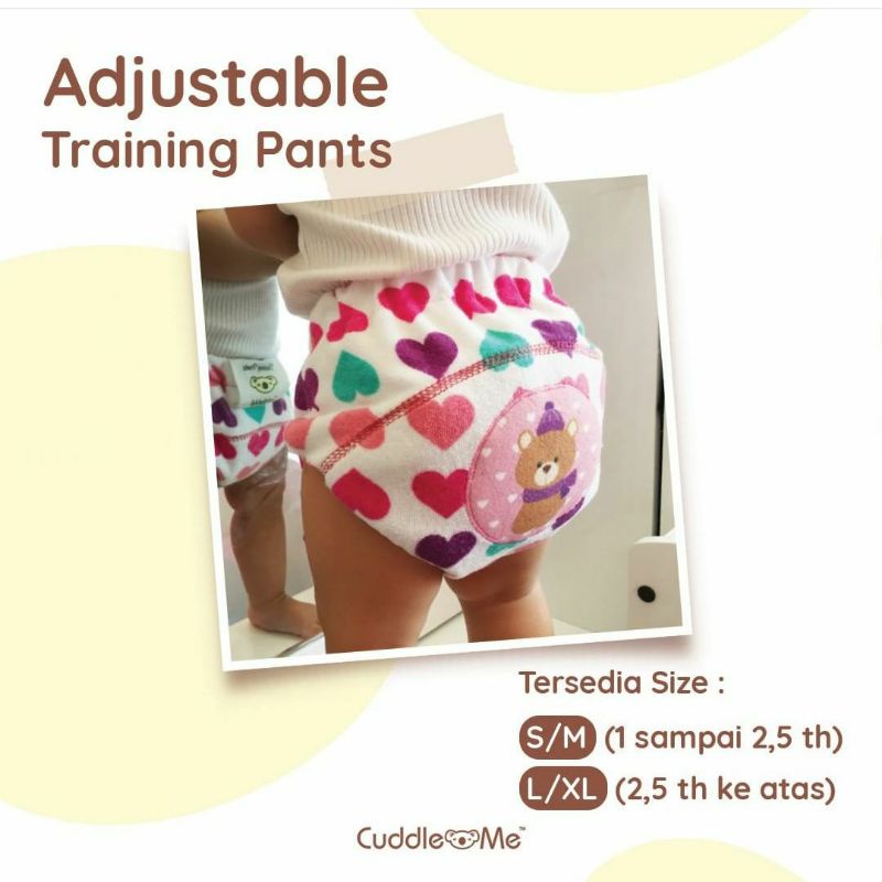 [PROMO] Adjustable Training Pants ATP CuddleMe Celana Tatur Anak Celana Toilet Training CuddleMe