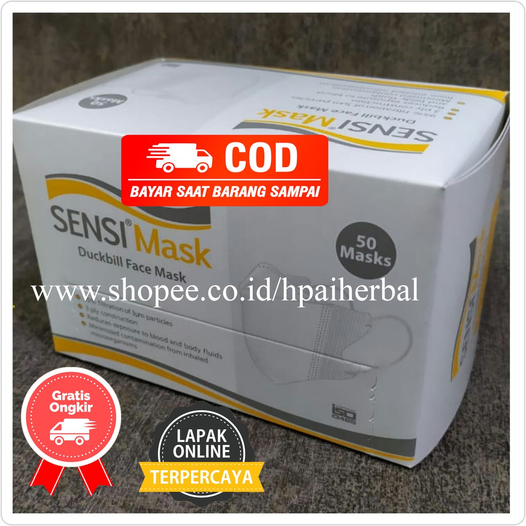 MASKER SENSI DUCKBILL ISI 50 PCS 1 BOX