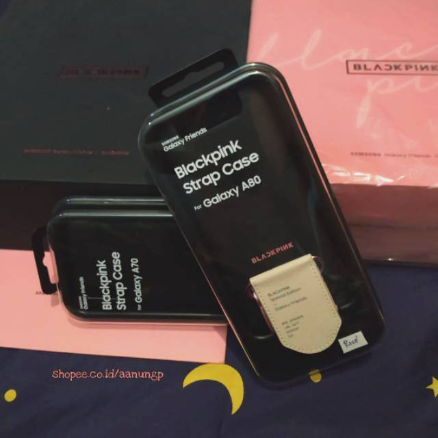 A50 A70 A80 Strap Case SIGNATURE BLACKPINK X Samsung Galaxy Edition Soft / Hard / Leather