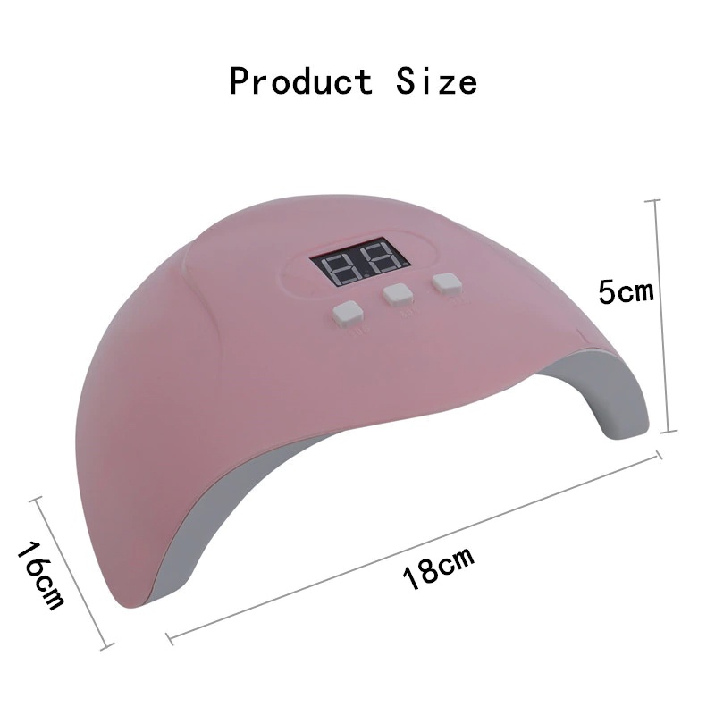 Pengering Kutek Kuku UV LED Nail Dryer 54 W - GB11773 - Pink