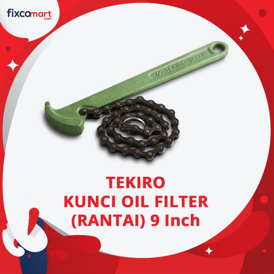 Tekiro Kunci Oil Filter Rantai 9 Inch / Oil Filter Wrench