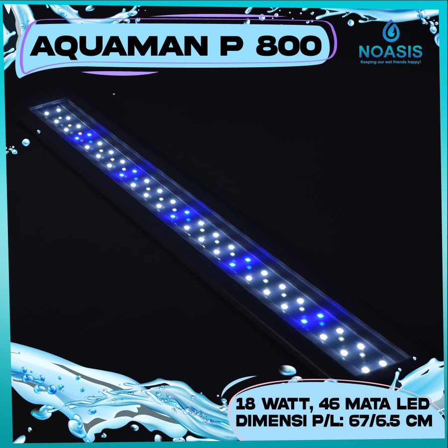 LAMPU LED AQUARIUM AQUASCAPE AKUARIUM AQUAMAN P800 70 - 80 CM
