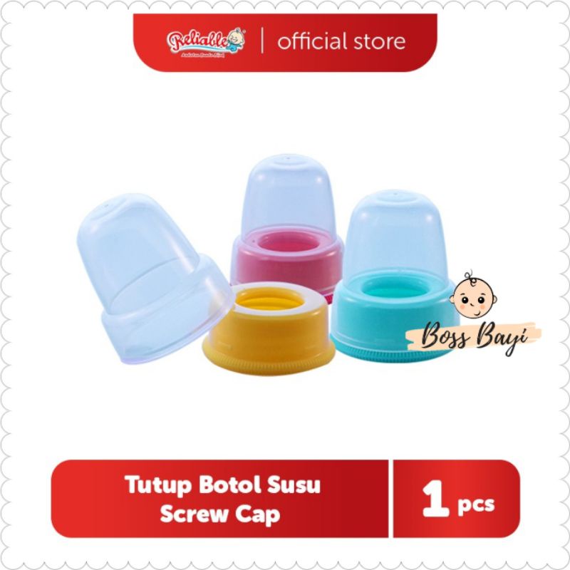 RELIABLE - Screw Cap / Tutup + Ring Botol Susu Standar Slim Neck