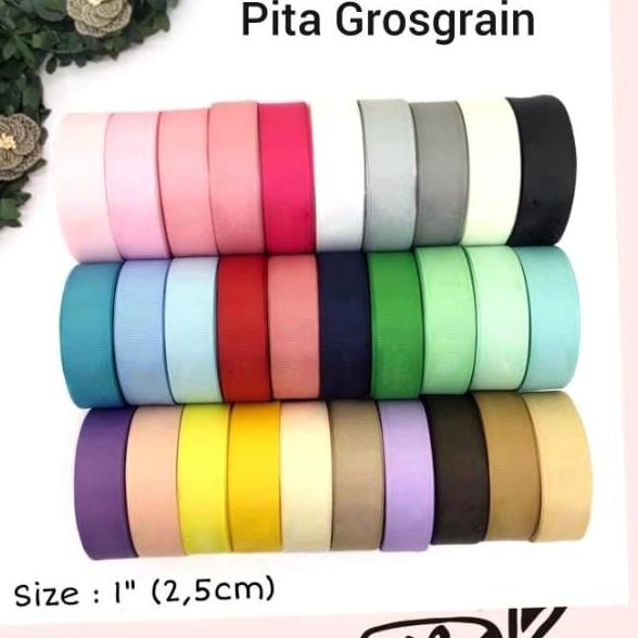 

Terbaru! 20 YARD - 2.5 CM PITA GROSGRAIN GGF 1 INCH