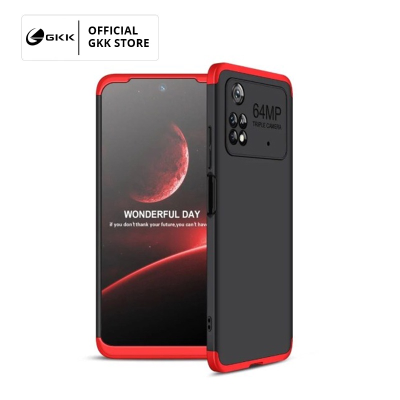 GKK Poco M4 PRO 4G Casing Hardcase 360 Bumper Anti Retak Original