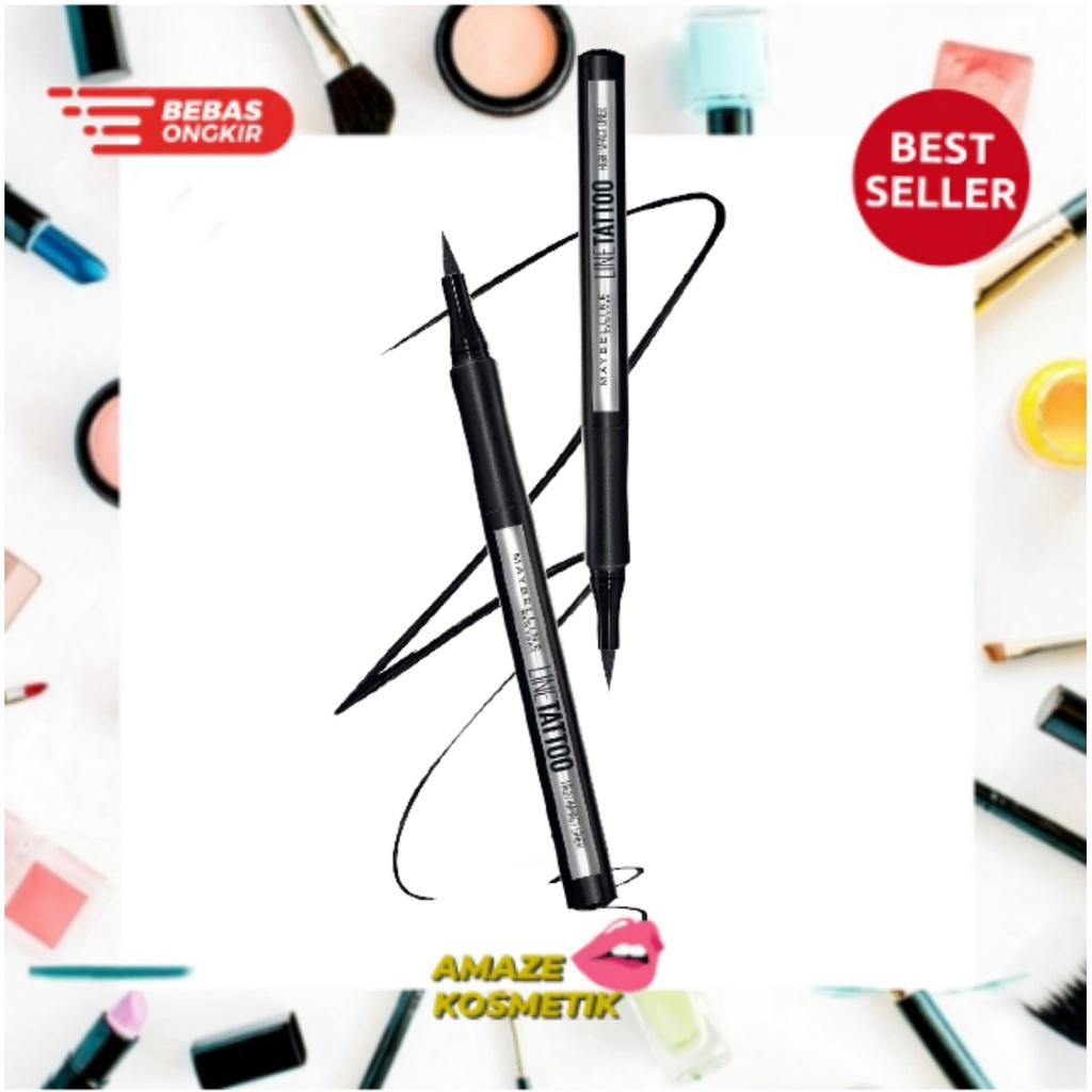 MAYBELLINE -  Line Tattoo High Impact Eyeliner Makeup 1g (BPOM)