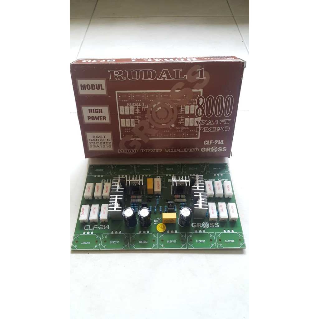 Rudal Mono Power Amplifier 8000W PMPO CLF 214