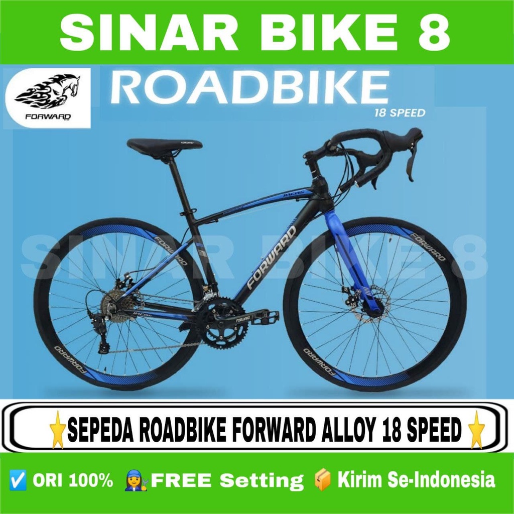 Sepeda Balap Roadbike FORWARD 700C Alloy 18 Speed Sensah