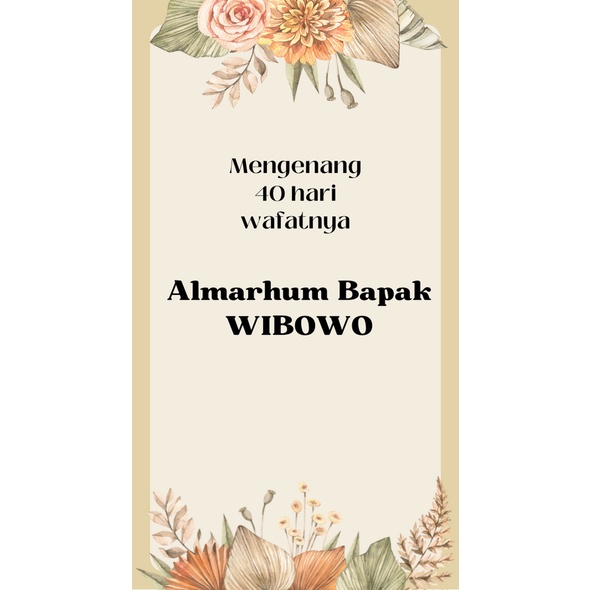 Kartu custom ucapan persegi kotak event selamatan hajatan wedding pernikahan ulang tahun birthday tag card + rantai ecer satuan