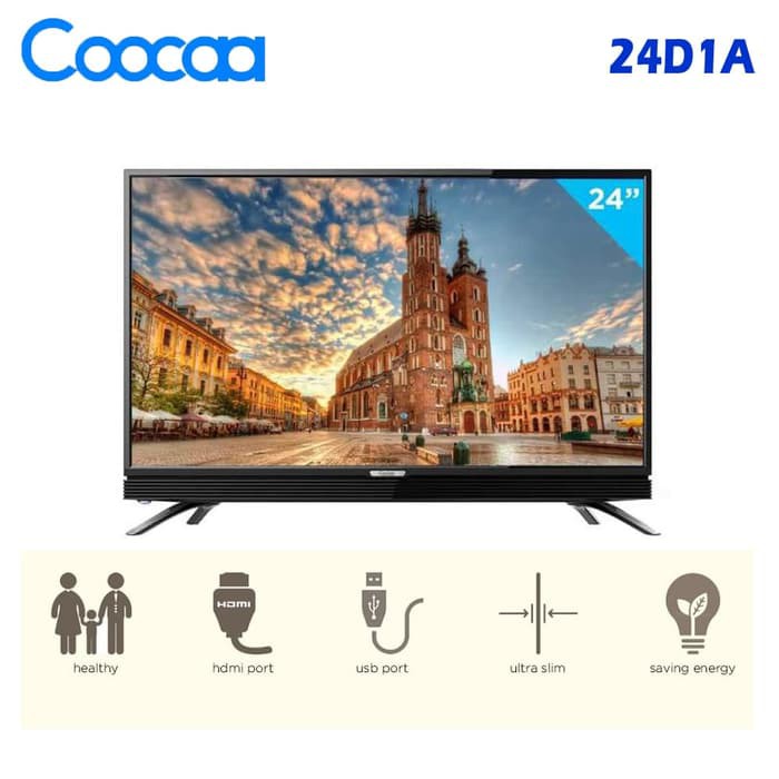 Promo TV LED COOCAA 24D1A 24 INCH PANEL IPS (GARANSI RESMI) Murah Banget