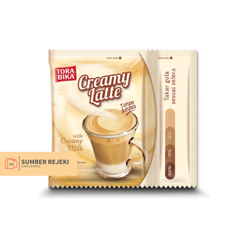 

TORABIKA CREAMY LATTE RENTENG isi 10 sachet x 25gr GROSIR & ECER