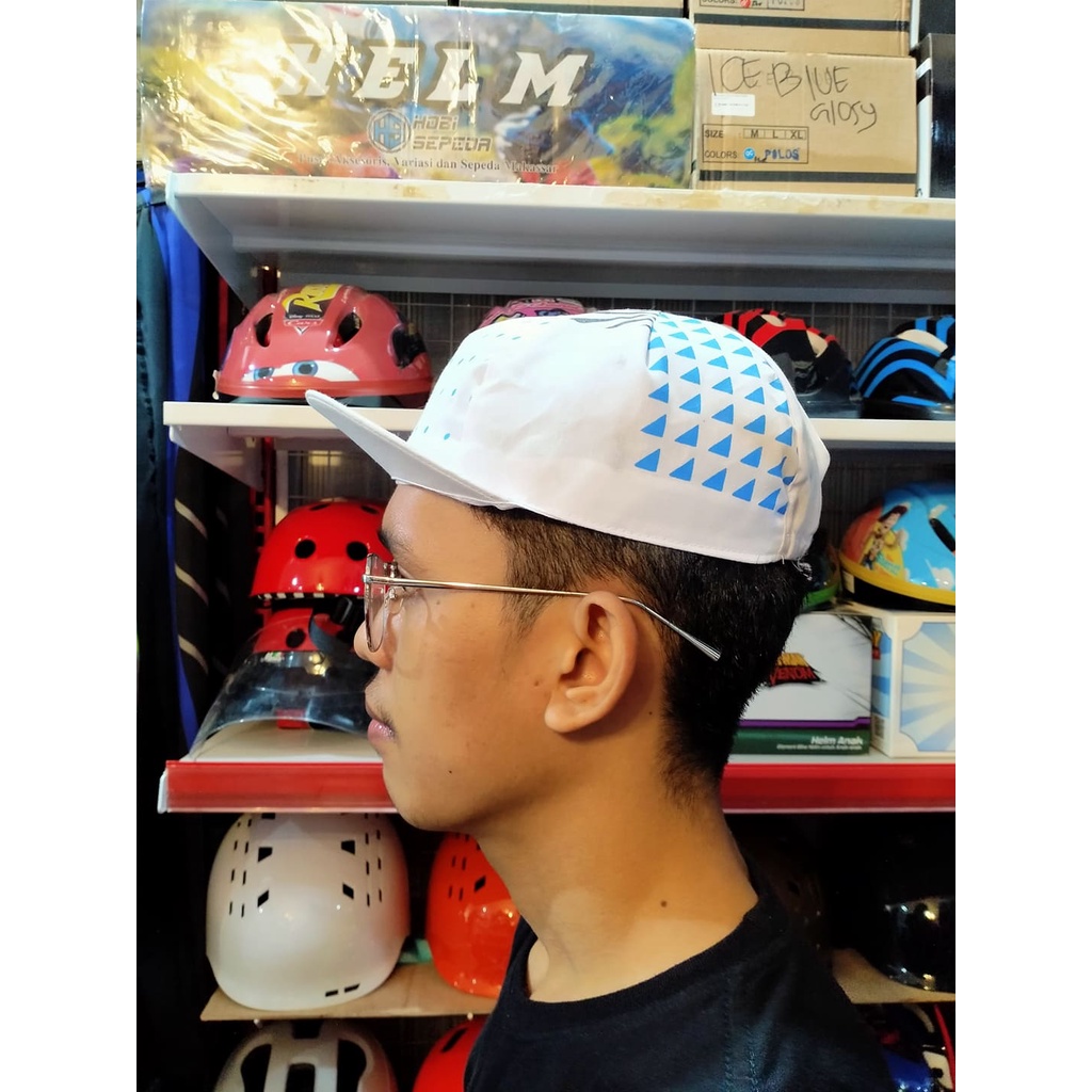 Topi Sepeda / Cycling Cap Motif Brompton