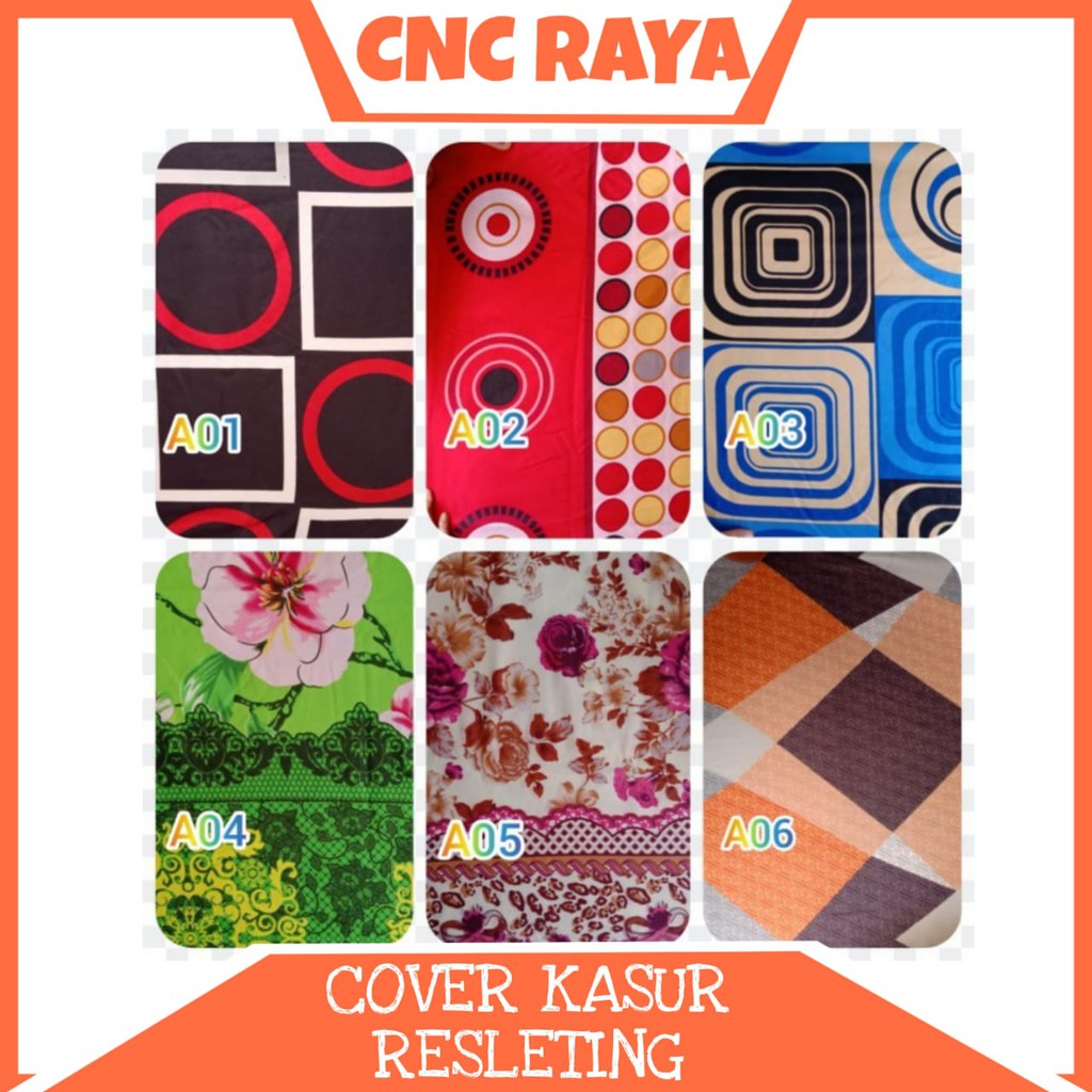 Cover Kasur/Sarung Kasur/Sprei Kasur Resleting (90x200x140) READY JOGJA