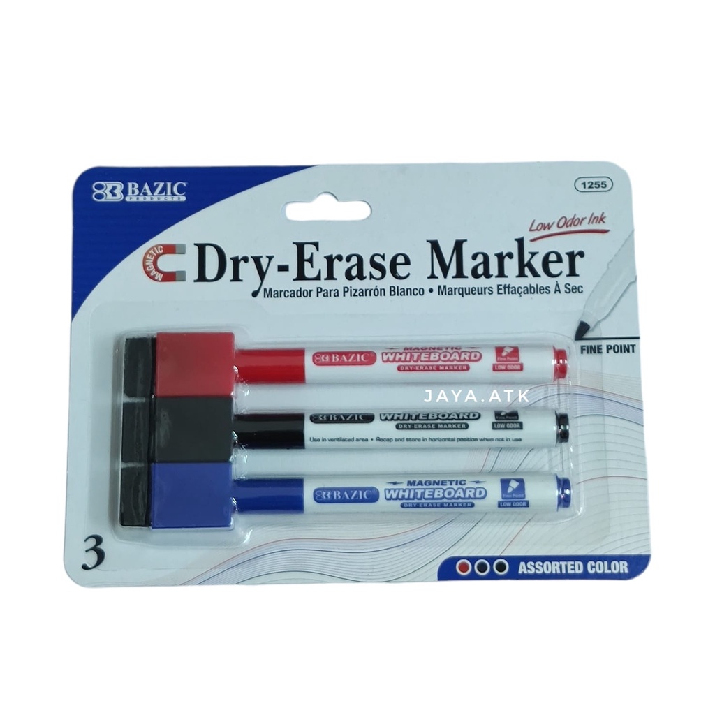 

SPIDOL PAPAN TULIS WHITEBOARD SET 3 WARNA MAGNETIC DRY ERASER MARKER + PENGHAPUS