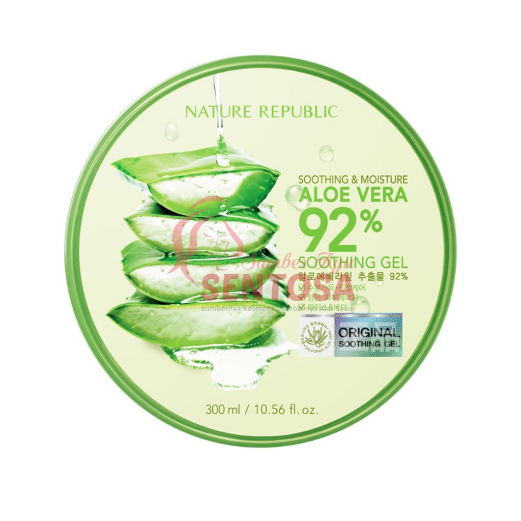 NATURE REPUBLIC SOOTHING &amp; MOISTURE ALOE VERA 92% SHOOTING GEL 300ML