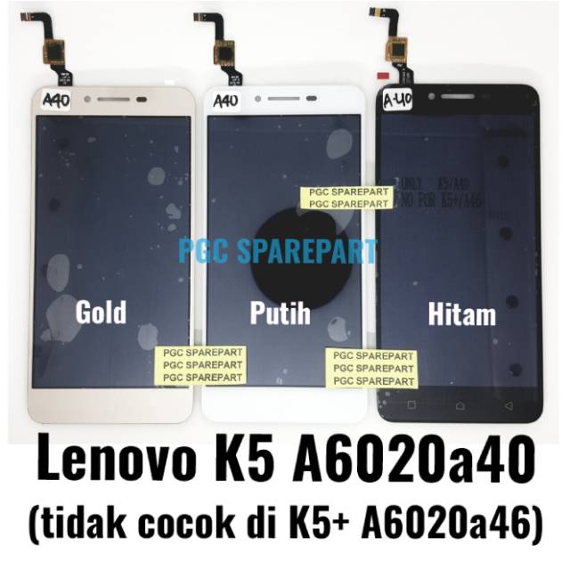 Ori Oem Lcd Touchscreen Fullset Lenovo Vibe K5 A6020a40 A6020 A40 Bukan K5 Plus A6020a46 Shopee Indonesia