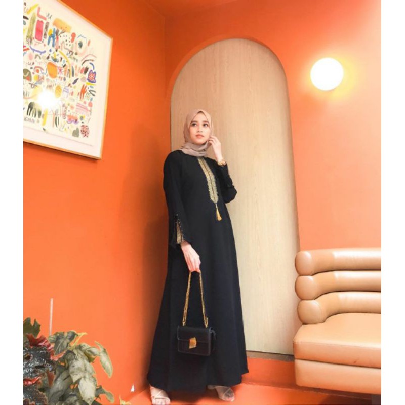 BEST SELLER !!! ABAYA DUBAI HEIDY SANGAT CANTIK, ANGGUN, MURAH DAN BERKUALITAS