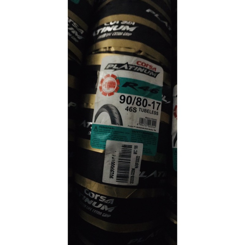 BAN CORSA PLATINUM R46 90/80 ring 17 soft compound