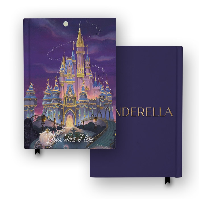 

Buku Catatan Cinderella 5 Hardcover Agenda Diary Notebook Custom Nama