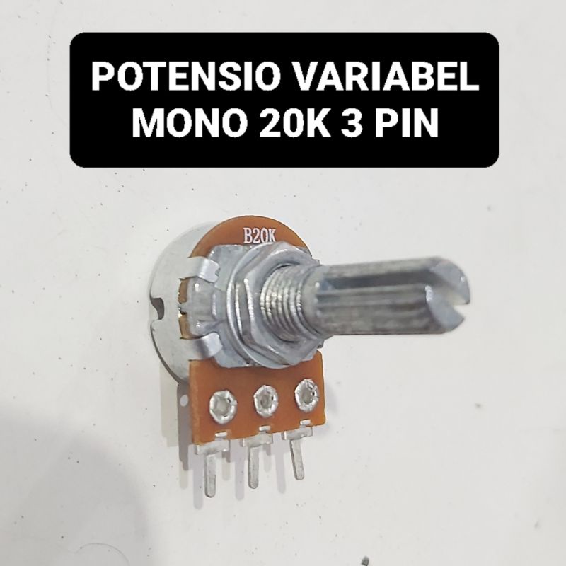 Potensio Mono 20K Linear Variabel Pot 20 K