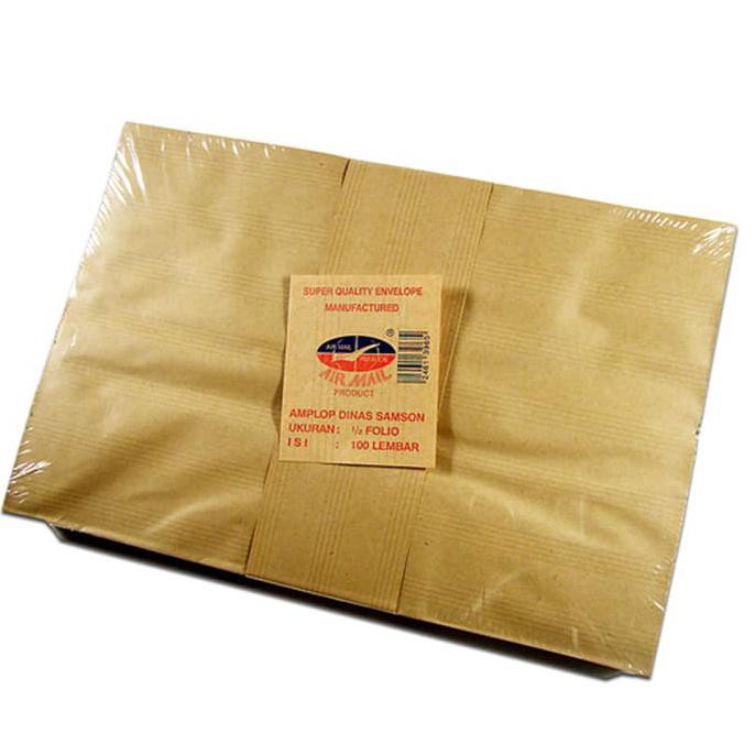 

HOT SALE|BEST SALLER Airmail Amplop Coklat 1/2 Folio