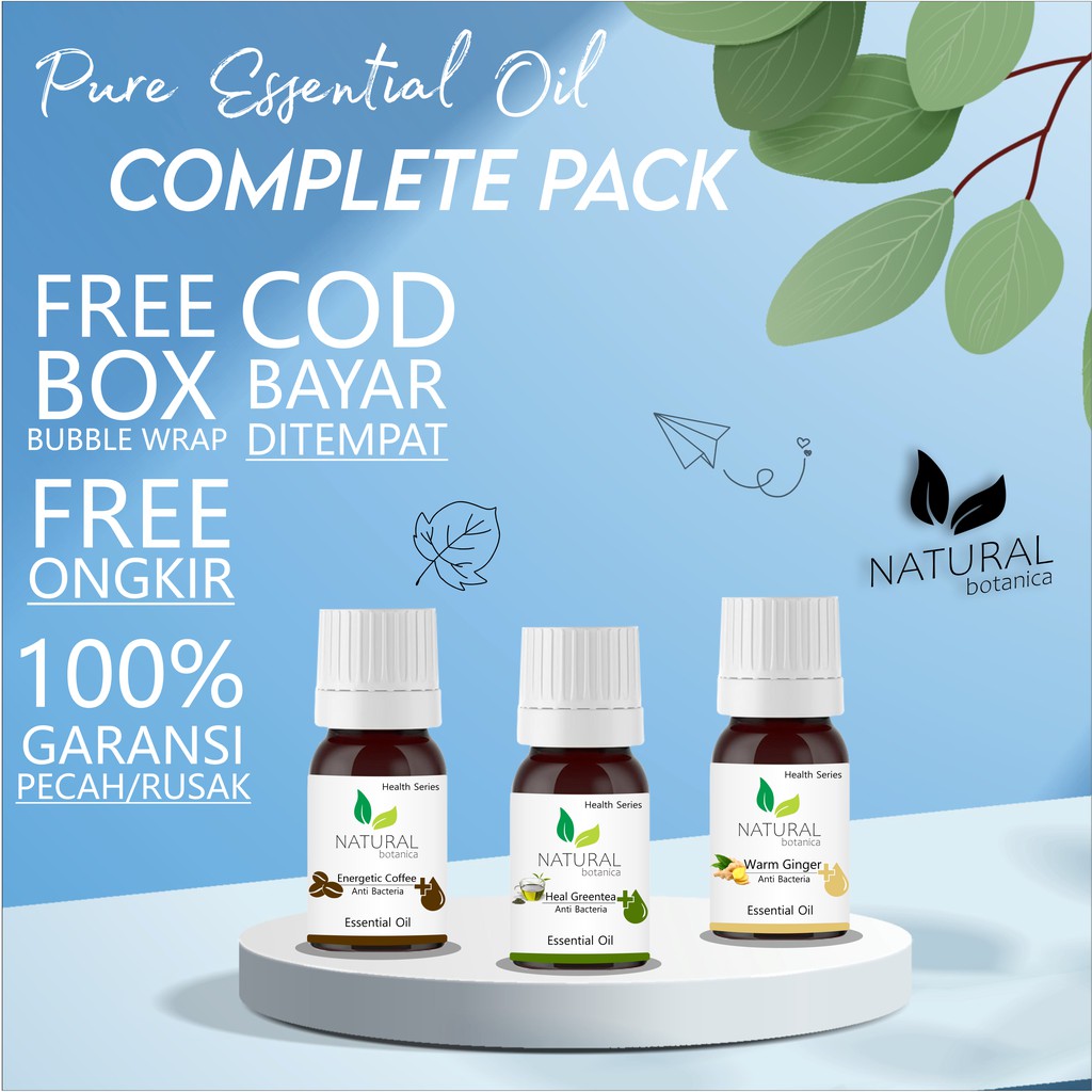 Pure Essential Oil Complete Pack Isi 8  Spesial Parcel Kado Hampers Gift Ramadhan Idul Fitri