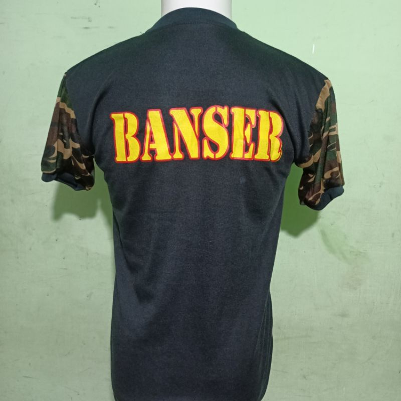 KAOS PDK  BANSER HITAM LENGAN LORENG UKR M.L.XL.XXL